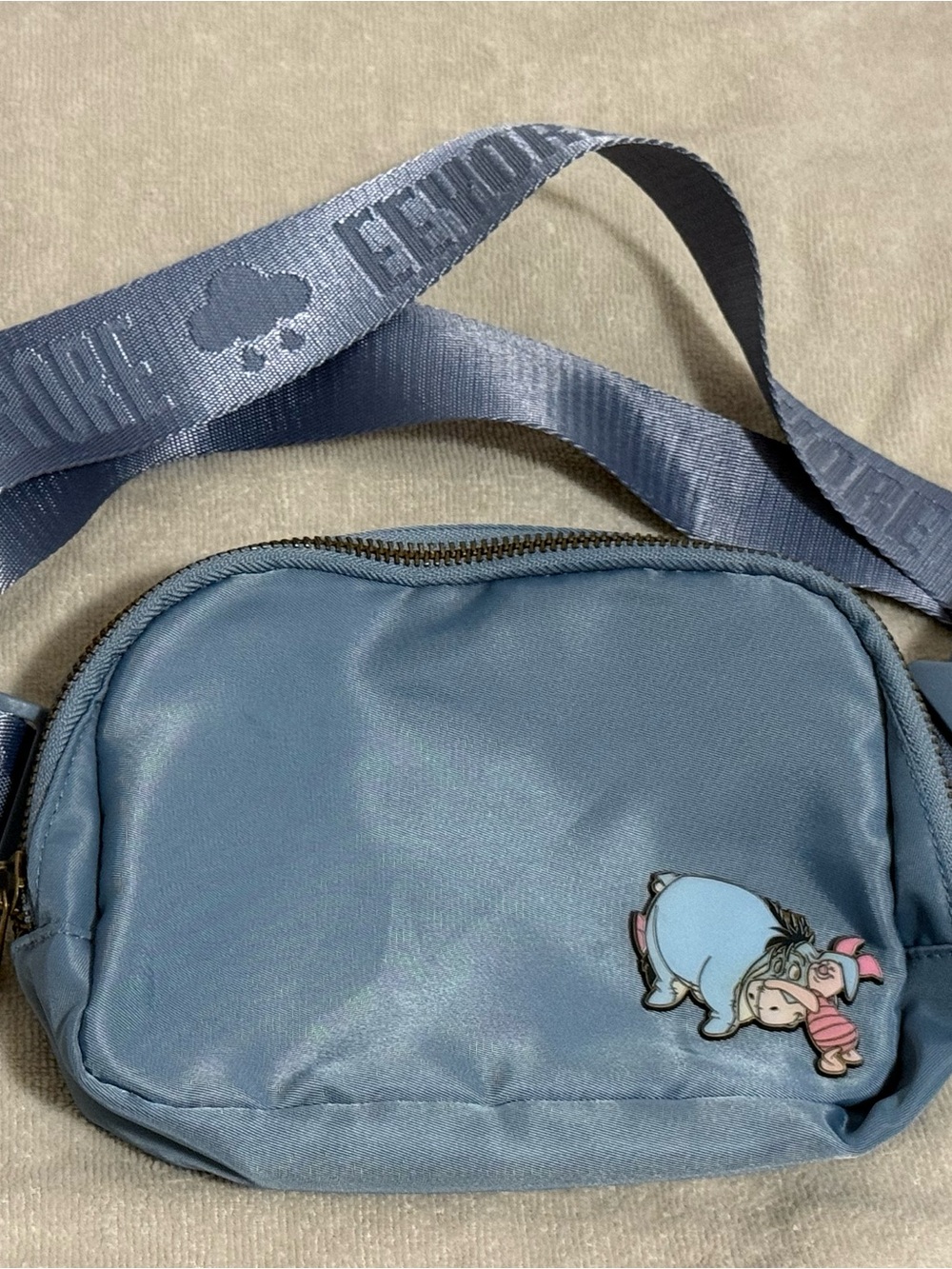 Kids Blue Crossbody Bag with Eeyore Patch - Fashion Strap